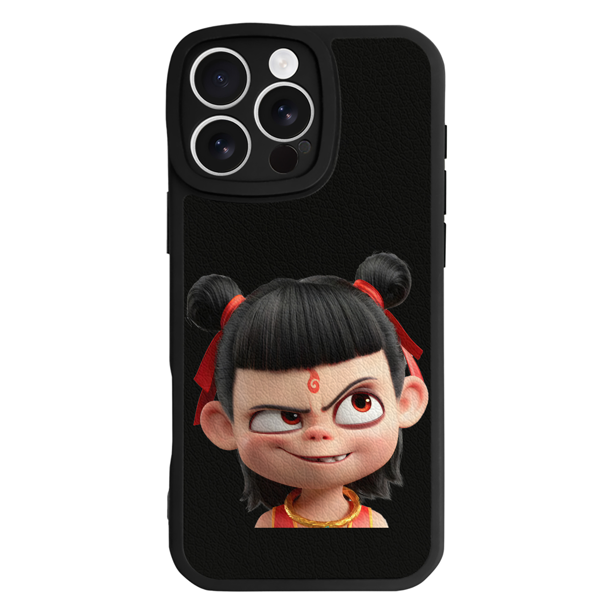 （画像用） Ne Zha 2 ナタ 魔童の大暴れ 【iPhone 16シリーズ対応】シリコンスマホケース（レザー調） 材質：シリコン
